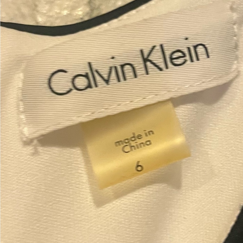 NNW Calvin Klein Sz 6 Ladies Colorblock Dress - Picture 2 of 5